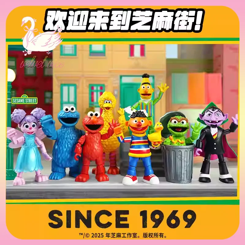 

Оригинальный строительный блок Blokees «Улица Сезам», Magic Edition, слепая коробка, Элмо, большая птица, Берт, Оскар, периферийная сборка, игрушка, подарки для мальчиков