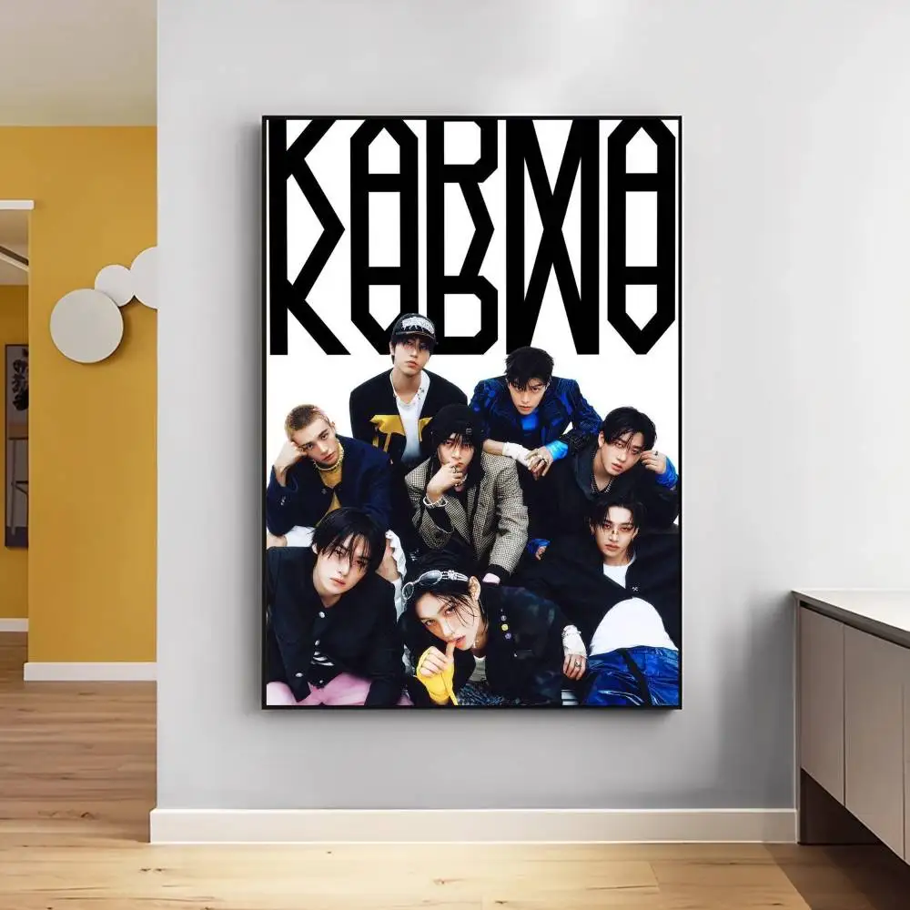 Kpop Stray Kids Anime Posters Sticky Waterproof Paper Sticker Coffee House Bar Kawaii Room Decor - view 6