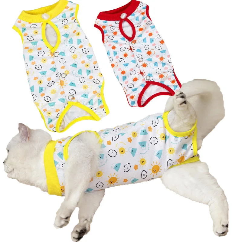 

Dog Clothes Summer Wrapped Jumpsuit Pajamas For Small Dogs Chihuahua York Pet Overalls Tracksuit Puppy Onesie Recovery Bodysuit