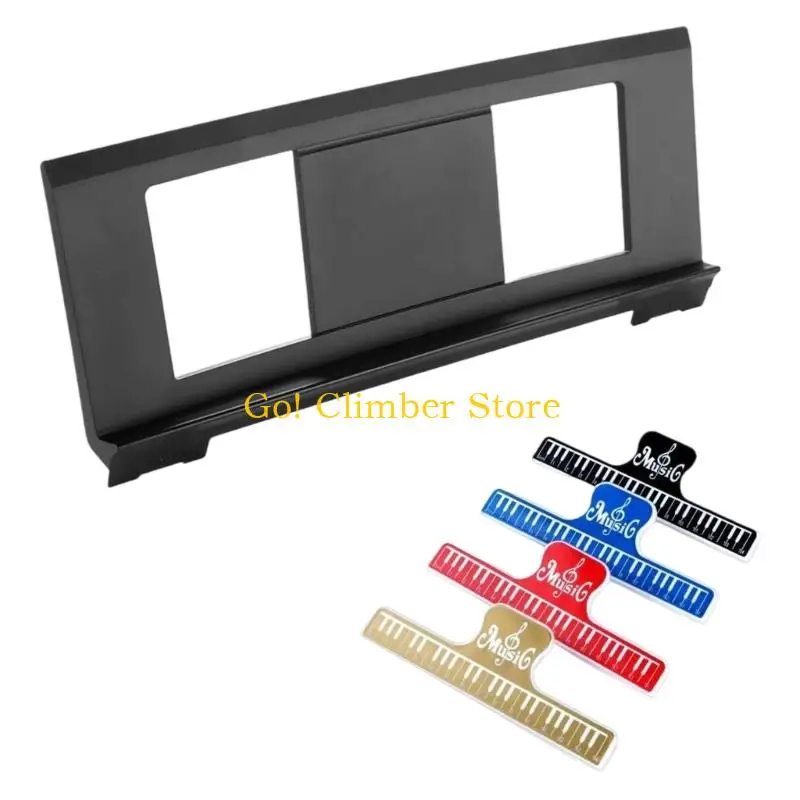 Q84C Thickened Keyboard Music Score Stand Portable Book Stand Support Piano Accessories with Music Book Clips Enduring
