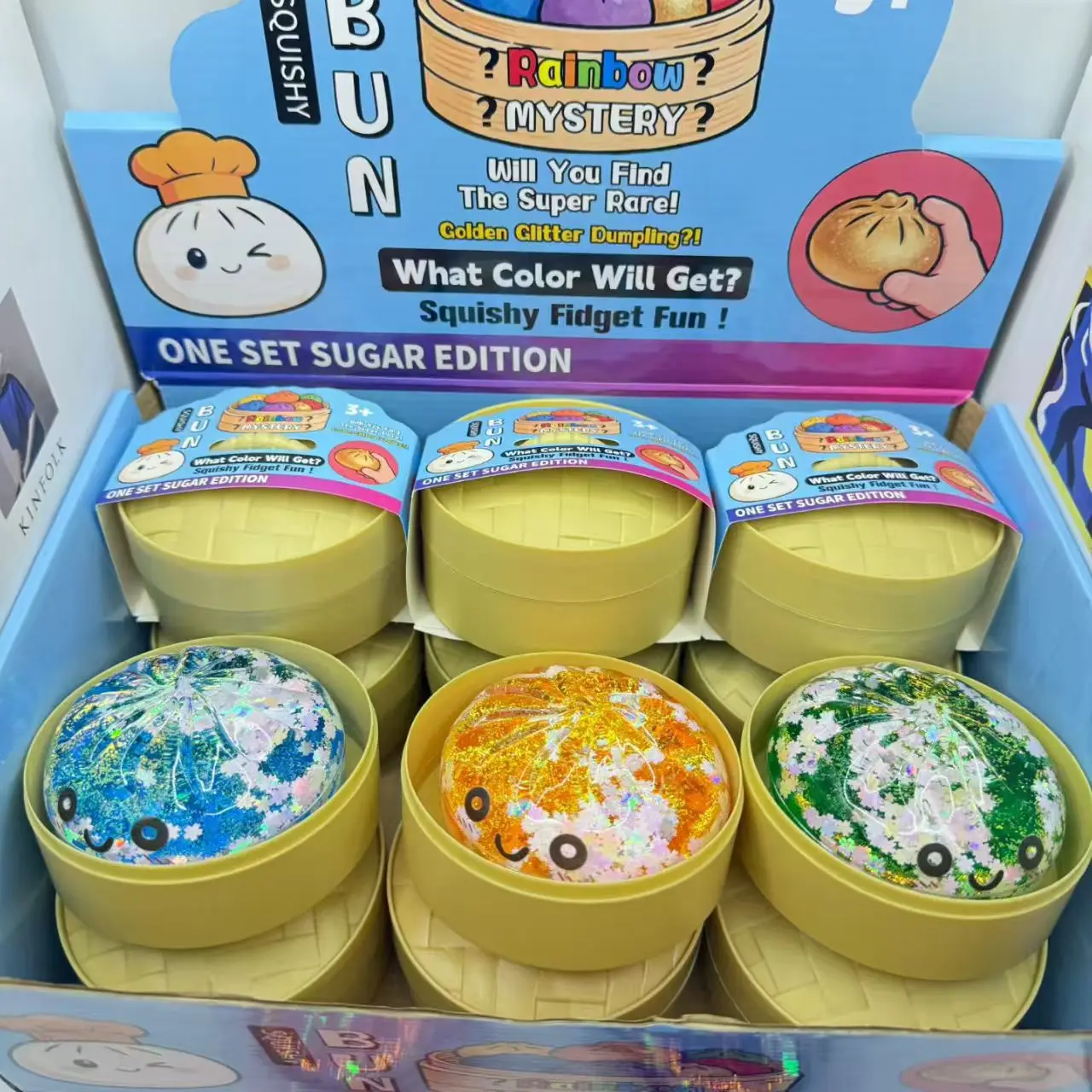 

Trendy Bubble Bead Bun: Aesthetic Fluid Squeeze Toy, Realistic Steamed Bun Figurine, Creative Office Desktop Decor, 2026 New