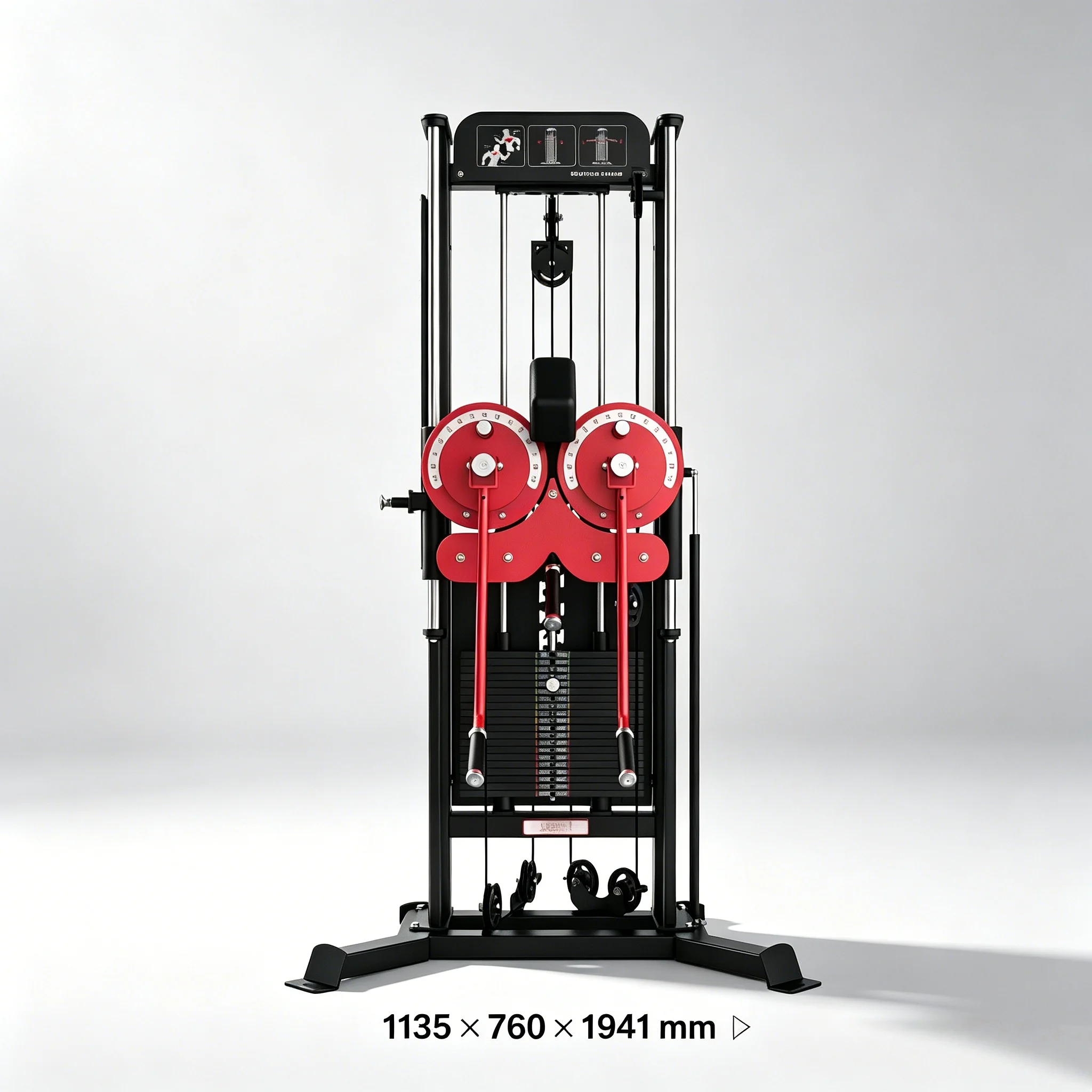 Commercial Adjustable Gym Standing Multi Flight Shoulder Arms Trainer Lateral Raise Machine Dual Pulley Shoulder Press Fitness
