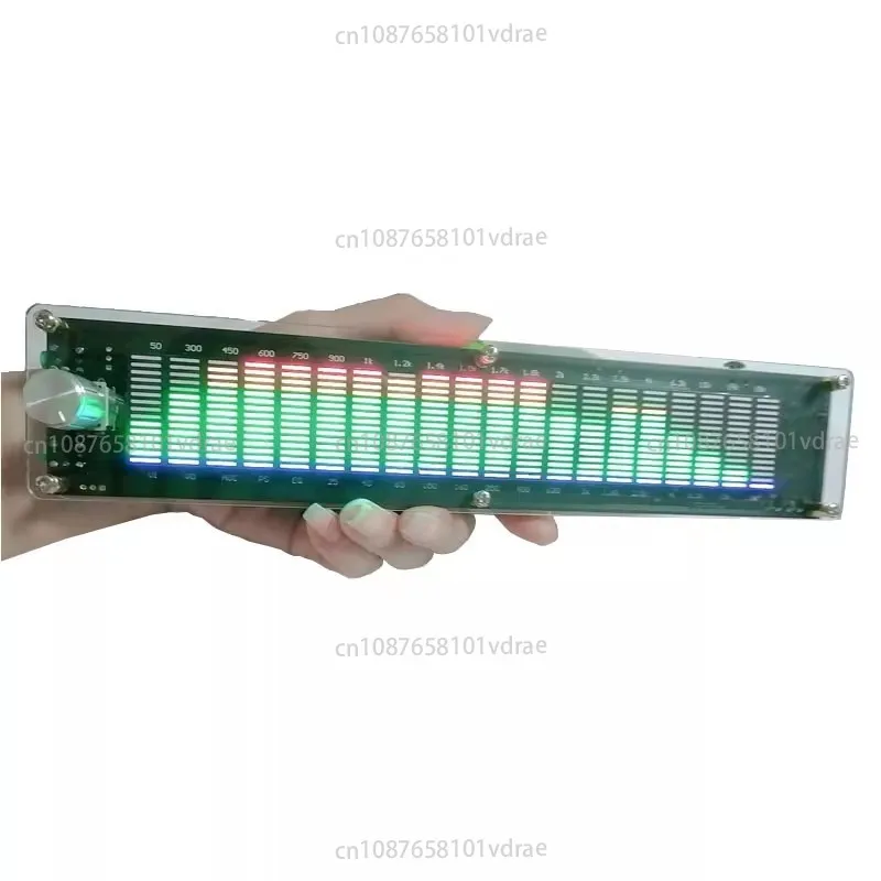 

Светодиодный индикатор уровня музыкального спектра, многорежимный эквалайзер DSP, эквалайзер, голосовой звукосниматель, цветной акриловый корпус