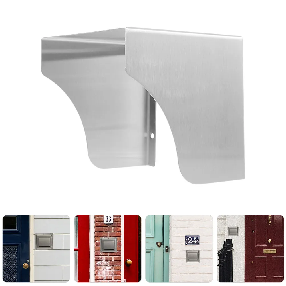 

Stainless Steel Waterproof Outdoor Electrical Outlet Cover Weatherproof Doorbell Protector for Ring Video Doorbells Charging
