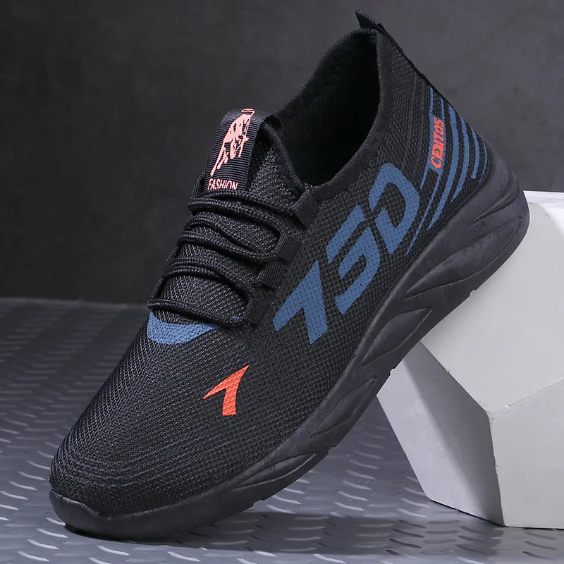 

Fashionable Retro Men's Shoes Breathable Walking Shoes Mesh Flat Shoes Soft Sole Lightweight Casual Shoes Running Shoes