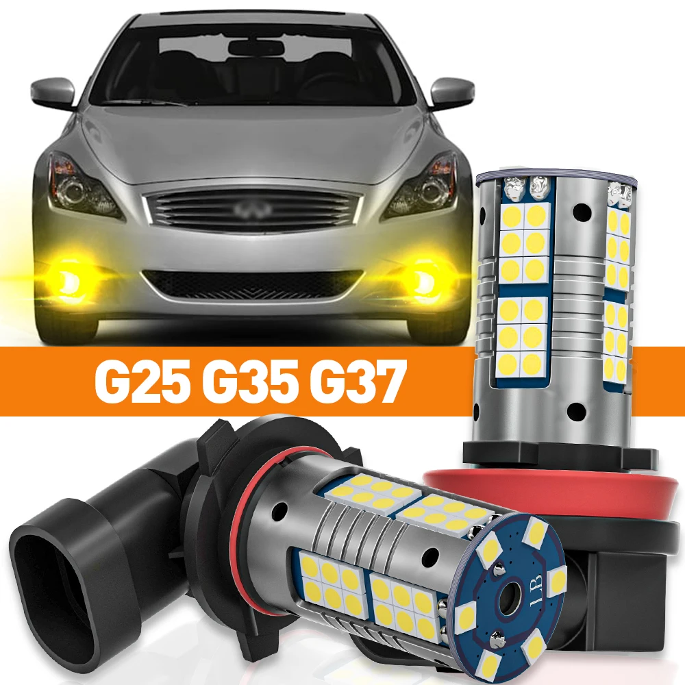 

2 шт. светодиодные противотуманные фары для Infiniti G25 G35 G37 2008 2009 2011 2012 2013 аксессуары лампа Canbus