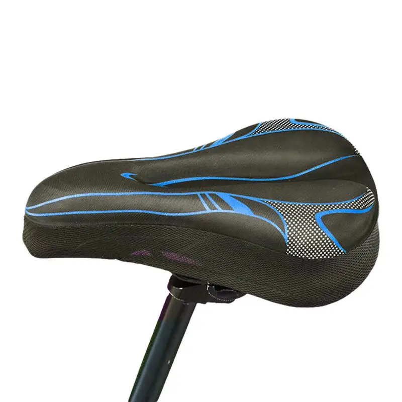 3D Soft Thickened Bicycle Seat Breathable Bicycle Saddle Seat Cover Comfortable Gel Seat Mountain Bike Cycling Pad Cushion Cover