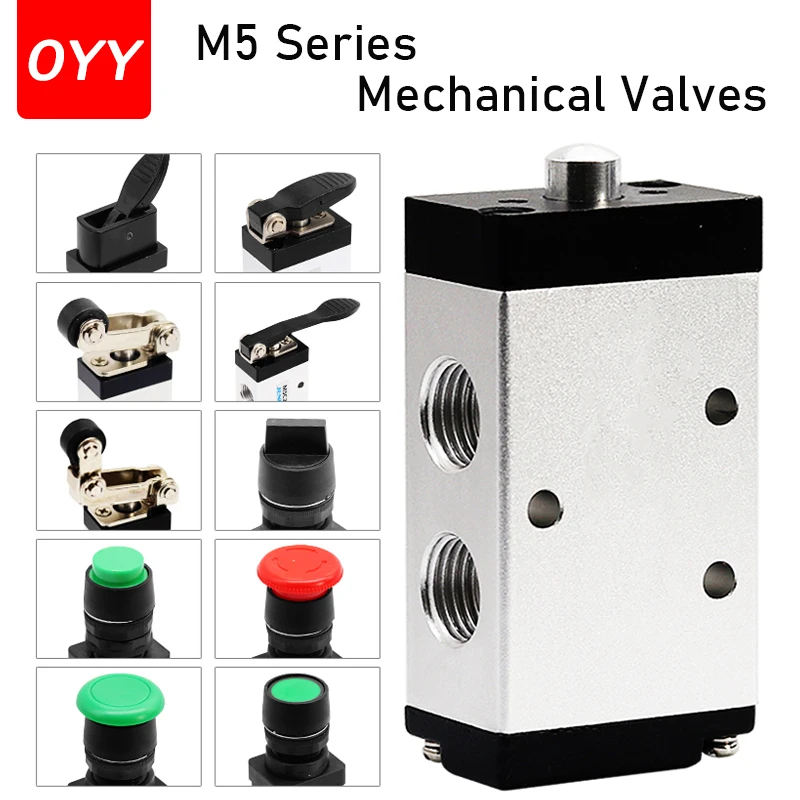 

M5B110-06 Mechanical Valve M5CM5D M5R M5L M5Y M5PP Pneumatic Manual Switch M5PF210-08