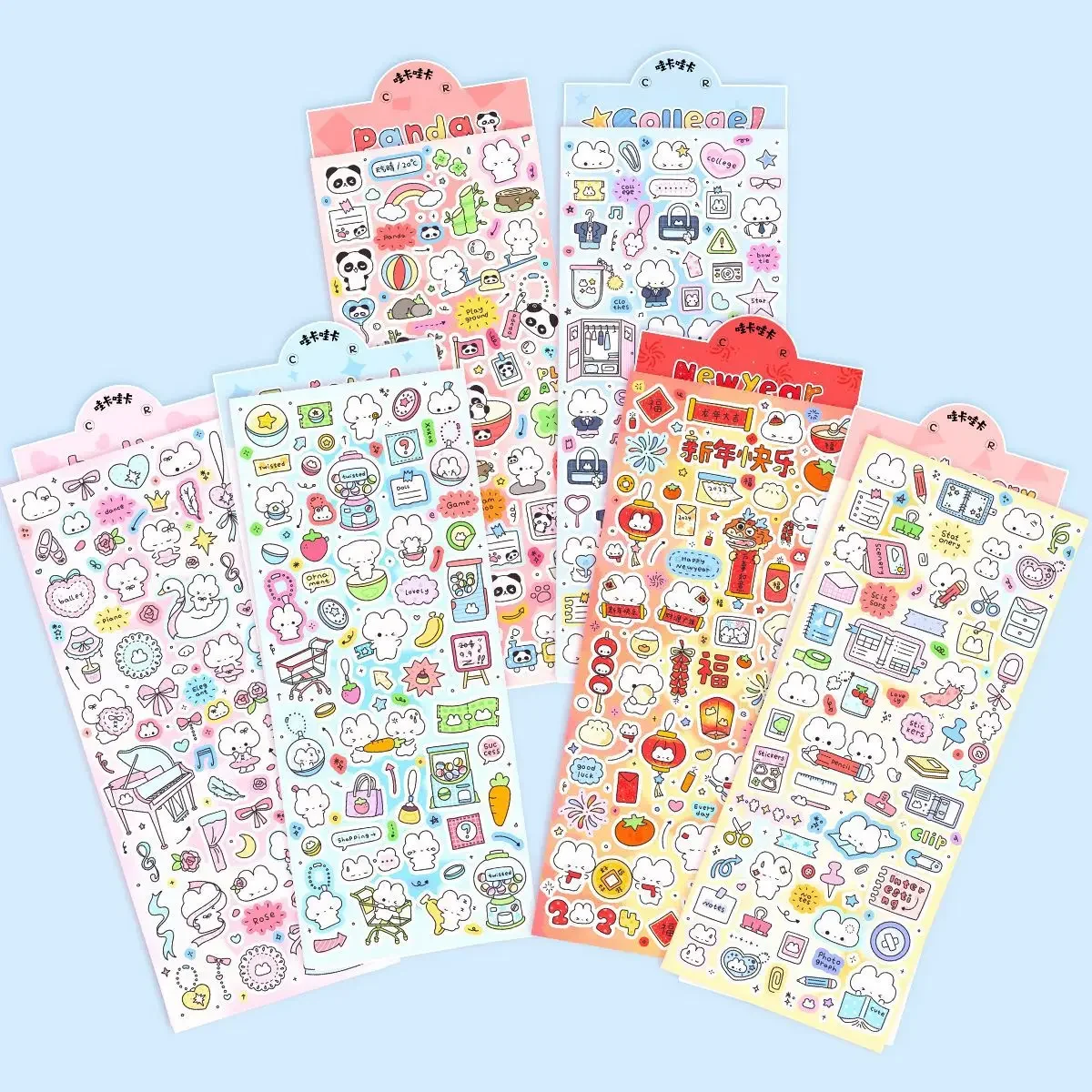 Panda Graffiti Stickers Cute Animal Handbook Decoration Guka Cute Daily Series
