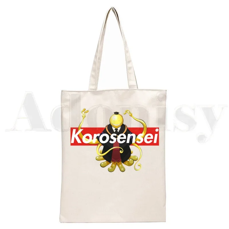 Assassination Classroom Anime Koro Sensei Handbags Shoulder Bags Casual Shopping Girls Handbag Women Elegant Canvas Bag