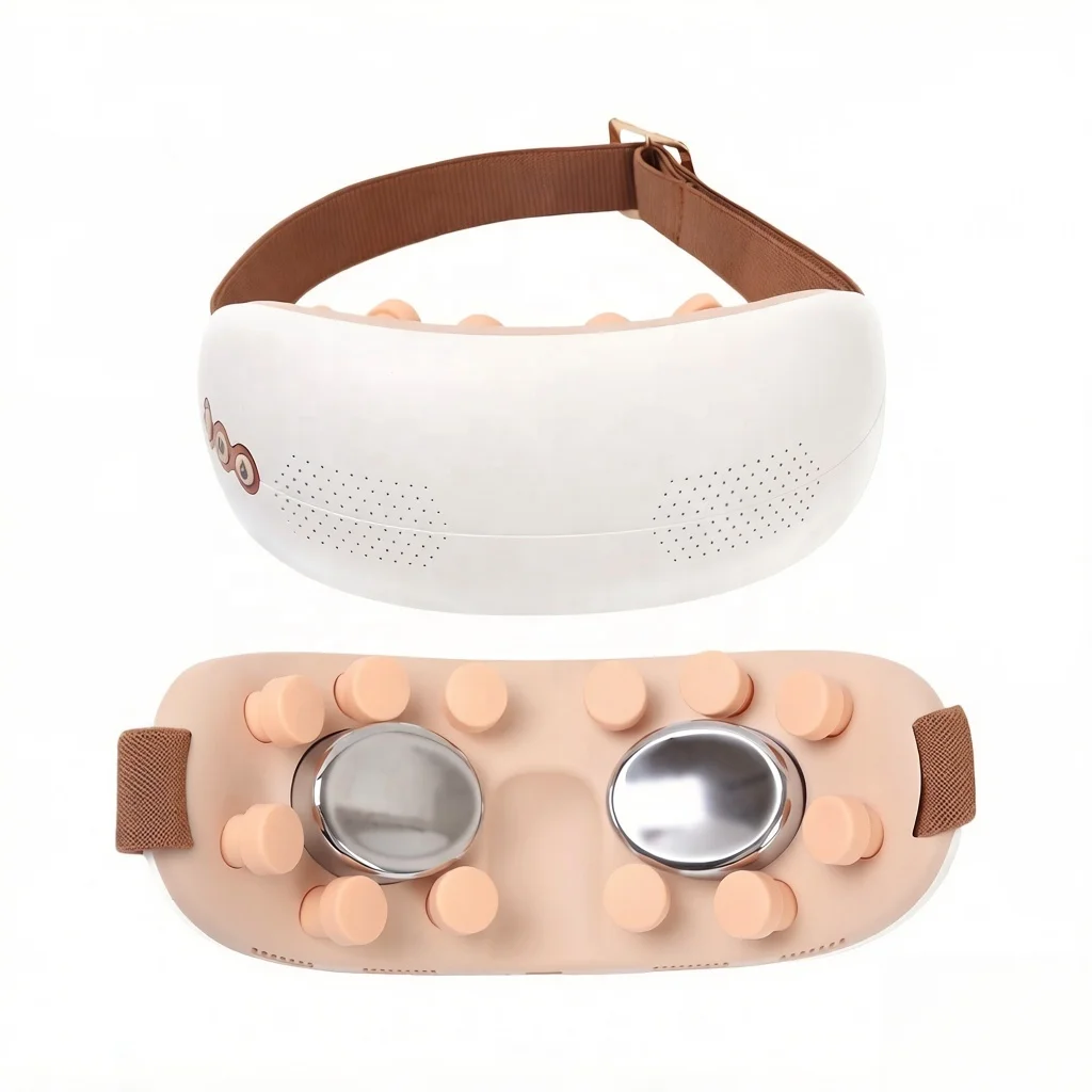 New Smart Hot Compress Heated Pressure Eye Mask air Eye Massager Multifunctional Portable USB Charging Eye Massager