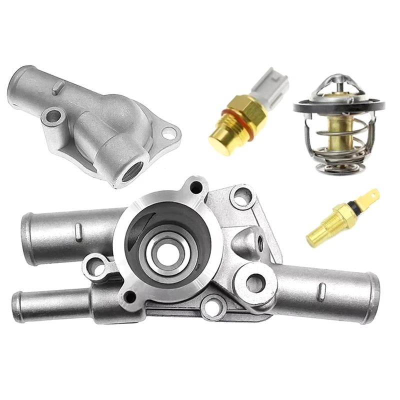 Super Sale 16333-10011 Coolant Thermostat Housing Water Inlet Kit for Toyota Corolla Sprinter Tercel 1633311190 1633310011 view 5