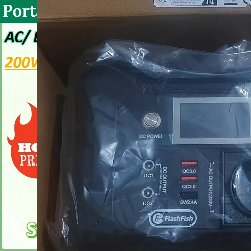 

New 145Wh/173Wh 200W Portable Power Station 220V/110V Solar Generator Outdoor Emergency Mobile Power Bank For Camping Power LED