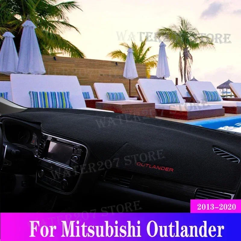 

Для Mitsubishi Outlander 3 2013-2017 2018 2019 2020 приборная панель автомобиля, избегайте световой коврика, приборная платформа, чехол для стола, коврики, ковры