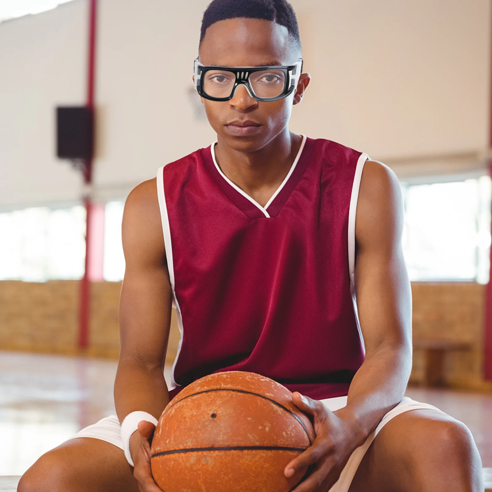 Black Detachable Frame Protective Sports Goggles Basketball Soccer Football Cycling Outdoor Safety Glasses Sports Goggles