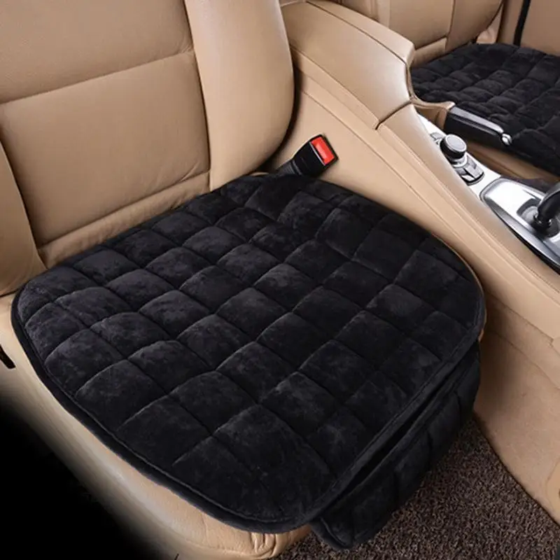 Universal Car Seat Cover Winter Plush Anti Slip Cushion Pad Mat Office Chair Soft Breathable Seat Cover Car Interior Accessories