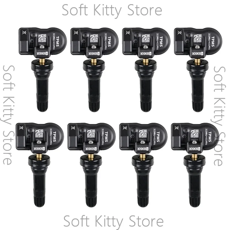 8Pcs TPMS Sensor 433MHz 315MHZ Universal 2 in 1 Programmable MX-Sensor For-Autel Tire Pressure Monitoring System