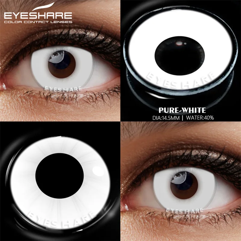 EYESHARE Color Contact Lens Cosplay Colored Lenses for Eyes Anime Lenses 2pcs Colored Contacts Yearly Use Colored Pupils Lenses