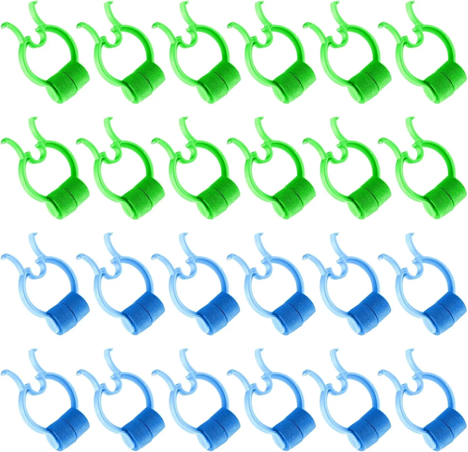

24 Pcs Nose Clips for Snoring, Nose Bleed Stopper, Swimming (Green, Blue)