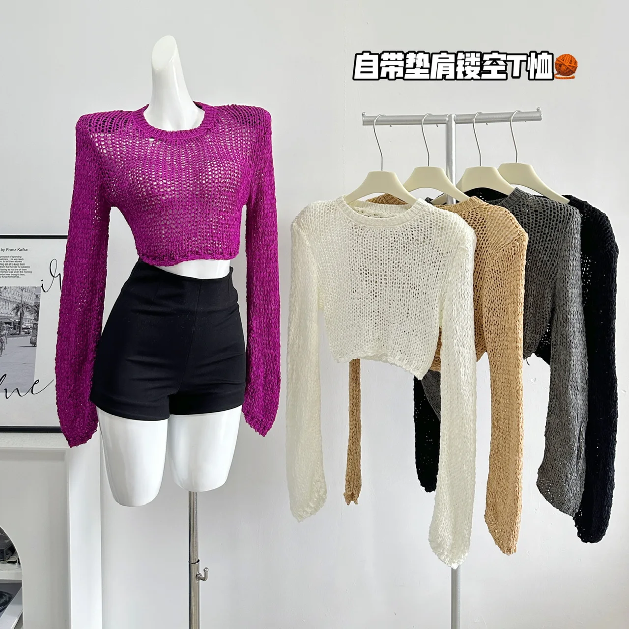 Y2K Sexy Chic Cropshort Crop Sweater Women Casual Slim-fit Fashion Korean Women's Knit Sweater