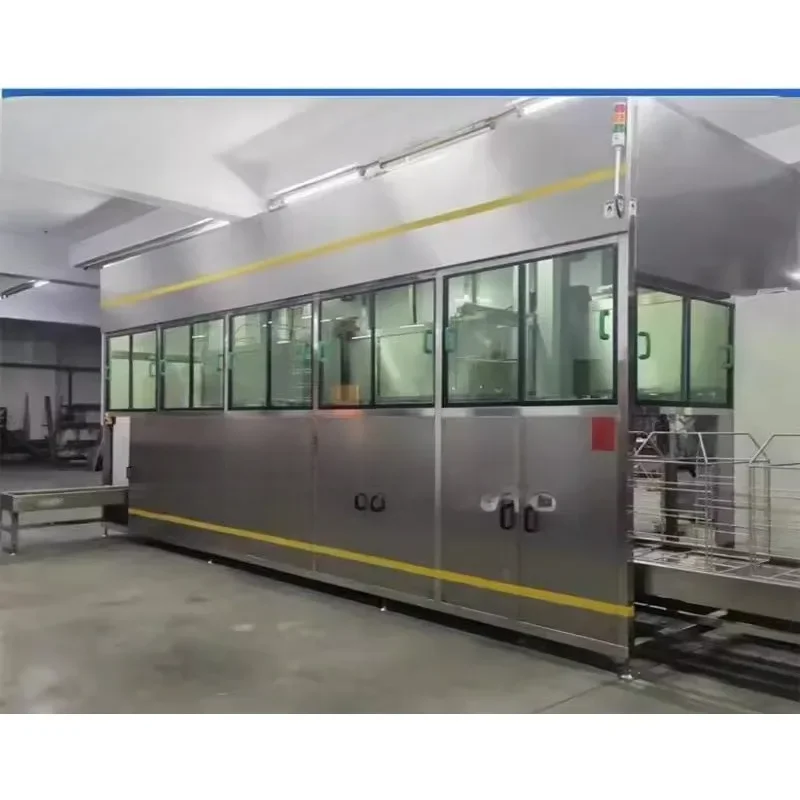 XLarge ultrasonic machine industrial auto parts train, parts rust cleaning equipment