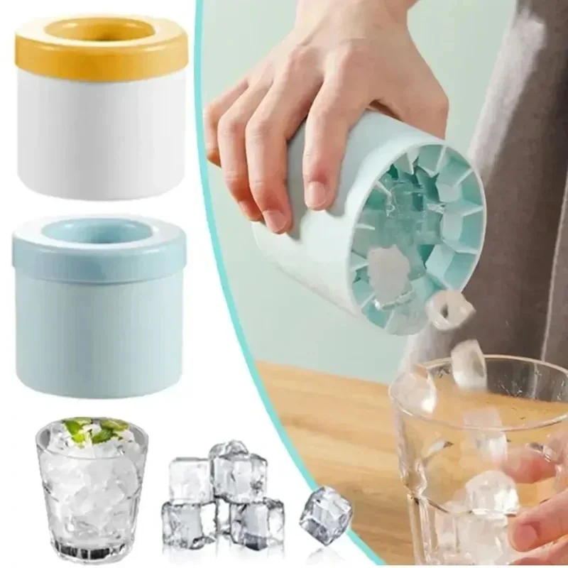 Round Ice Bucket Ice Cube Mold Summer Homemade DIY Refrigerator Freeze Ice Maker Creative Barware Tools