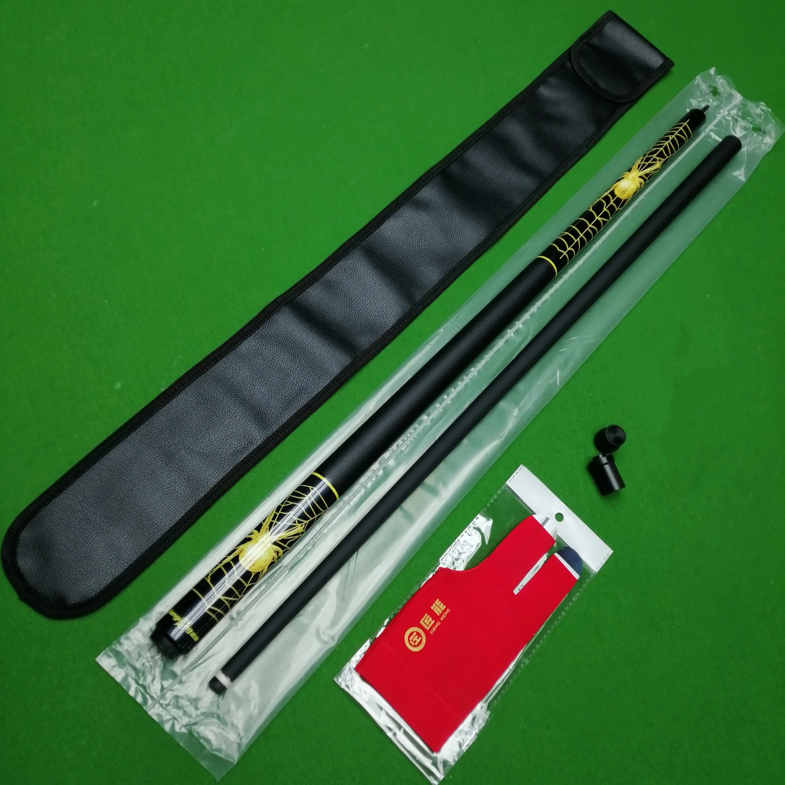 Carbon Professional Grade Billiard Cue With Leather Grip Cool Spider 4 Four-Piece Set Perfect as a Gift or for Keeping Yourself