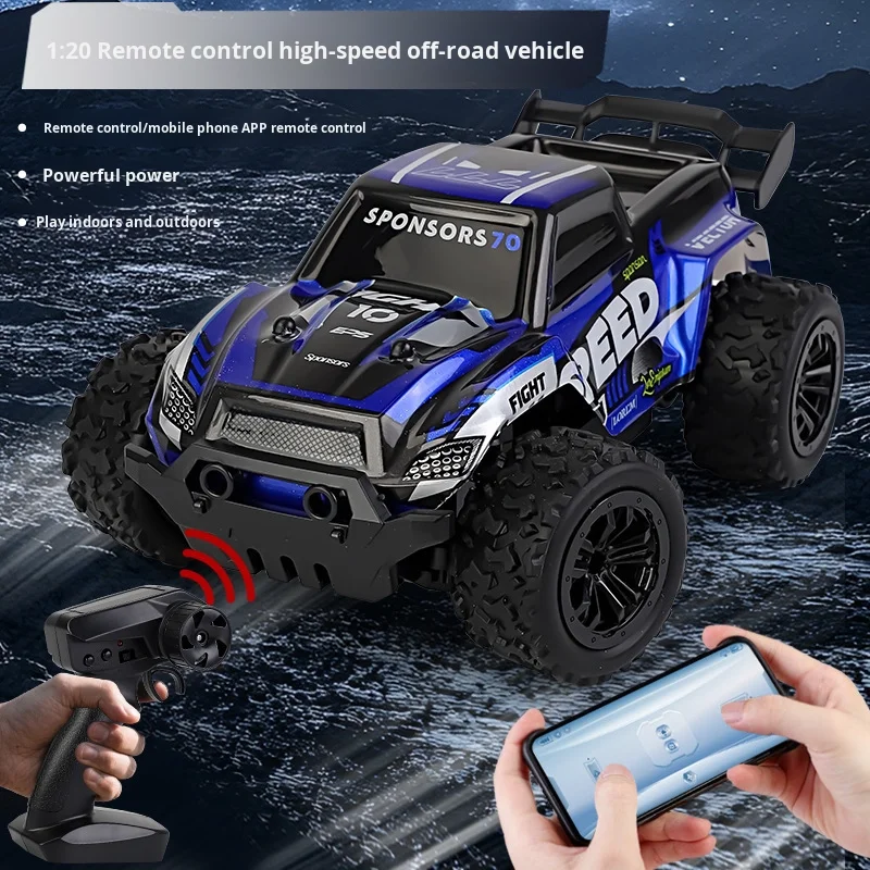 1:20 Scale RC 4x4 Off-Road Pickup Climbing Car Full-Throttle Semi-High-Speed Racing for Boys 2.4GHz Remote Control