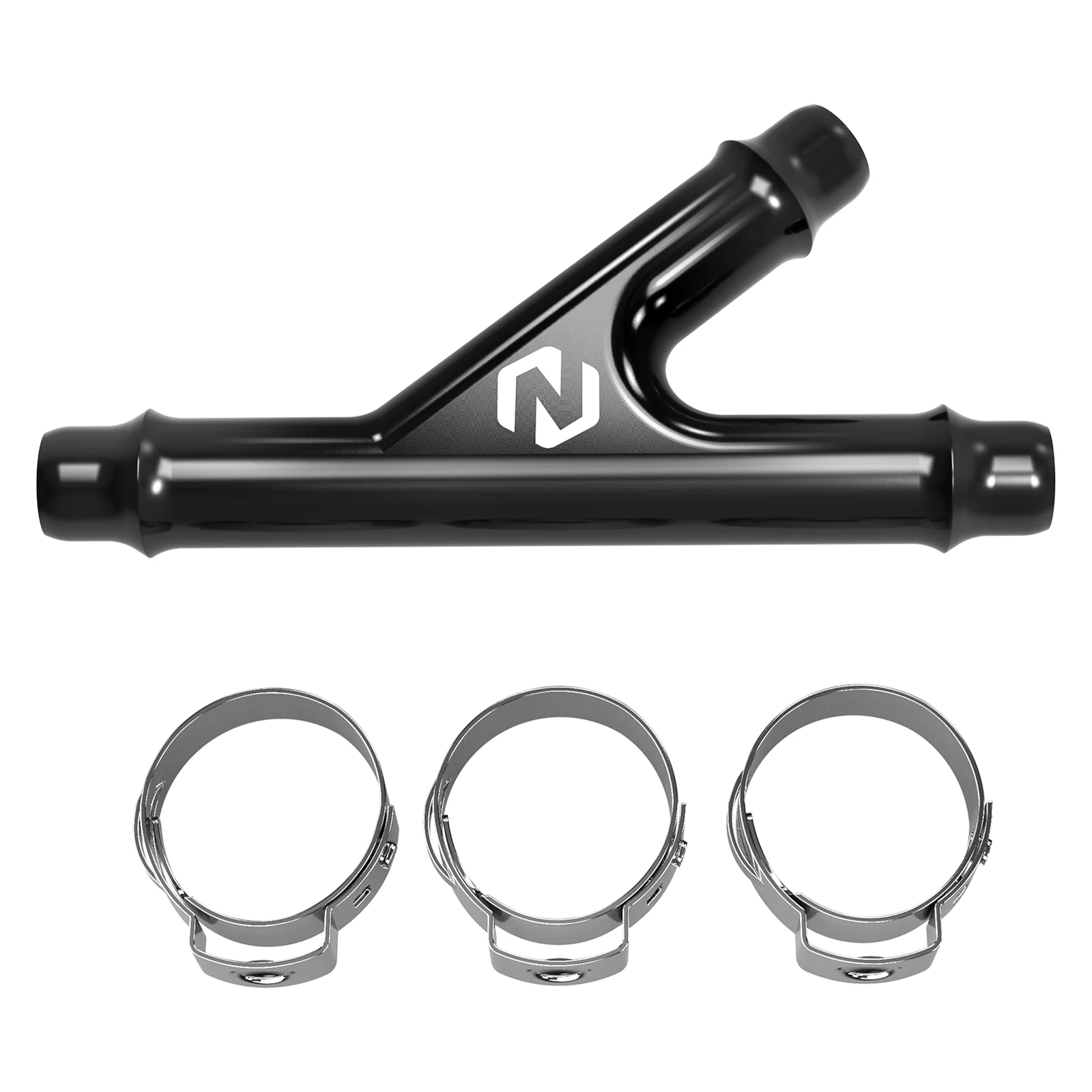 NICECNC Y-Verbindungsstück mit Schlauchklemmen für Can-Am Maverick X3 Outlander Commander Defender Aluminium UTV Zubehör – Detail 11