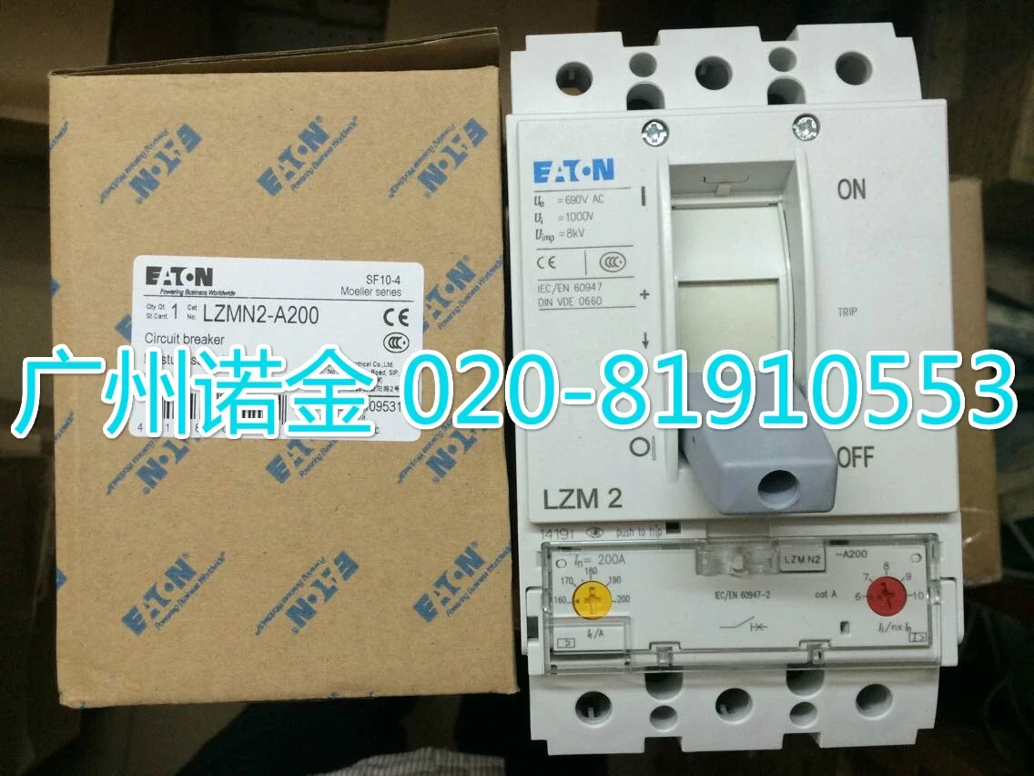 EATON 200A  3P  LZMN2-A200  50KA100%  new and original