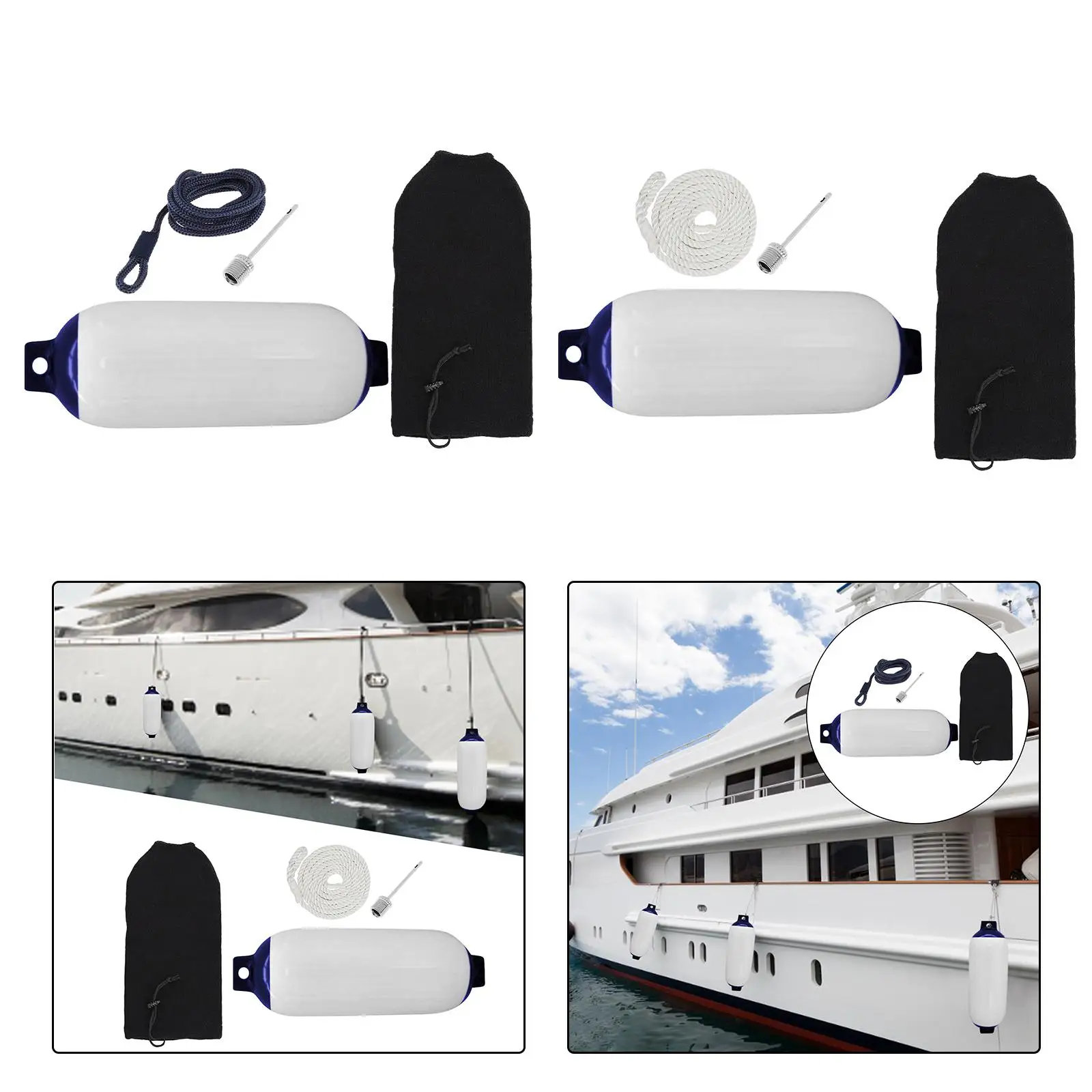 Garde-boue de bateau durable, utilisé pour les bateaux de sport, les voiliers, les accessoires de plein air, la protection de bouclier, les pare-chocs pour ponton