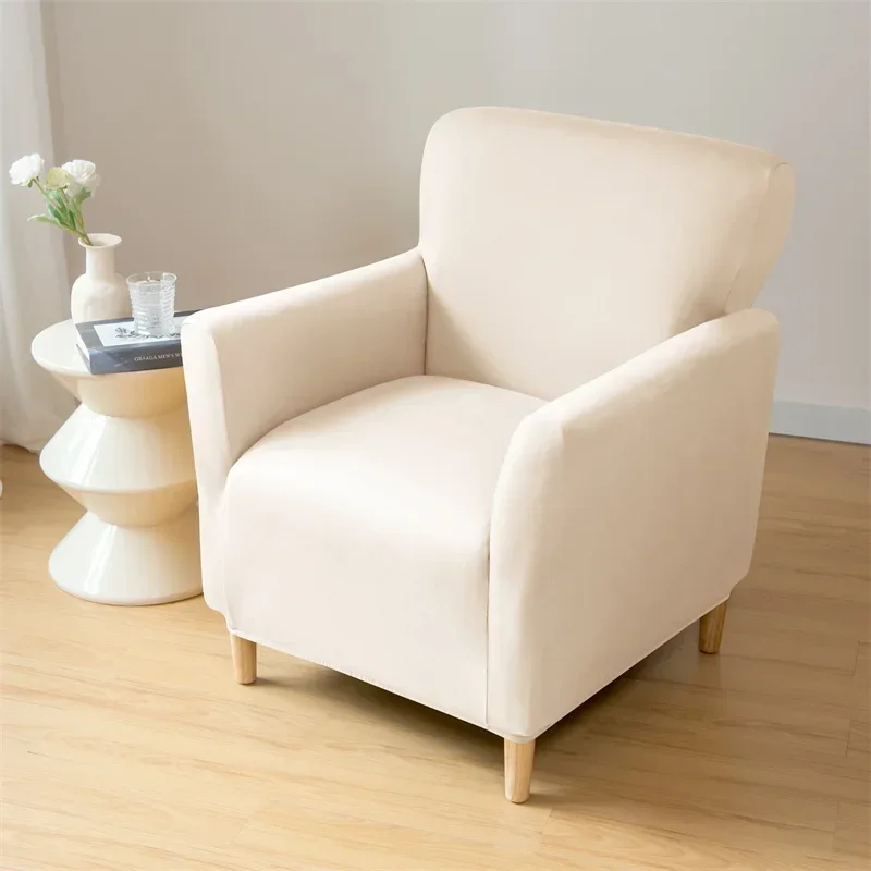 Water Repellent Tub Chair Cover Stretch Club Couch Armchair Slipcovers Elastic Single Sofa Covers Living Room Bar Counter Hotel