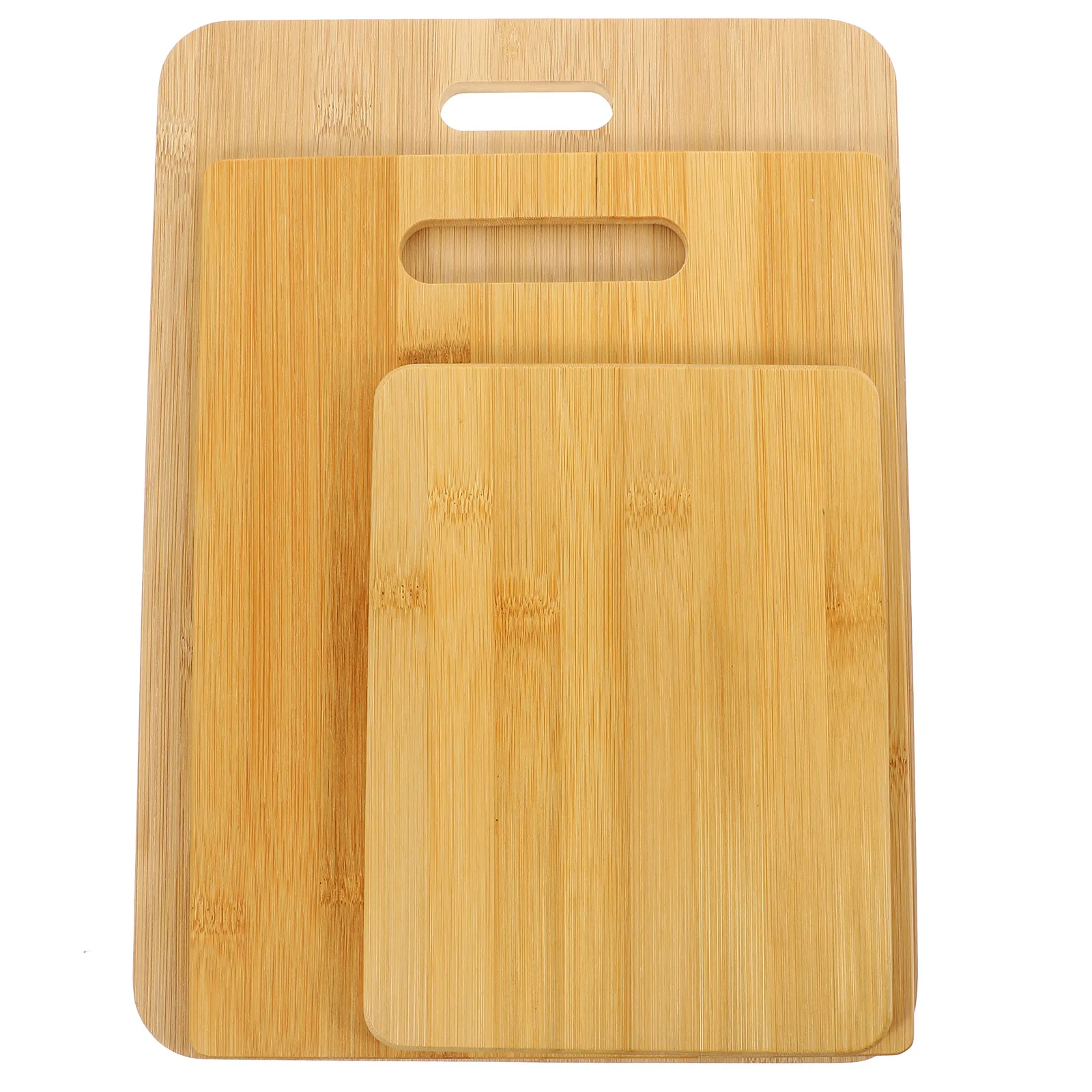 

3 Pcs Bamboo Cutting Board Fruit Meat Cheese Kitchen Supplies Gadget Utensils Defrosting Tray Choppingset