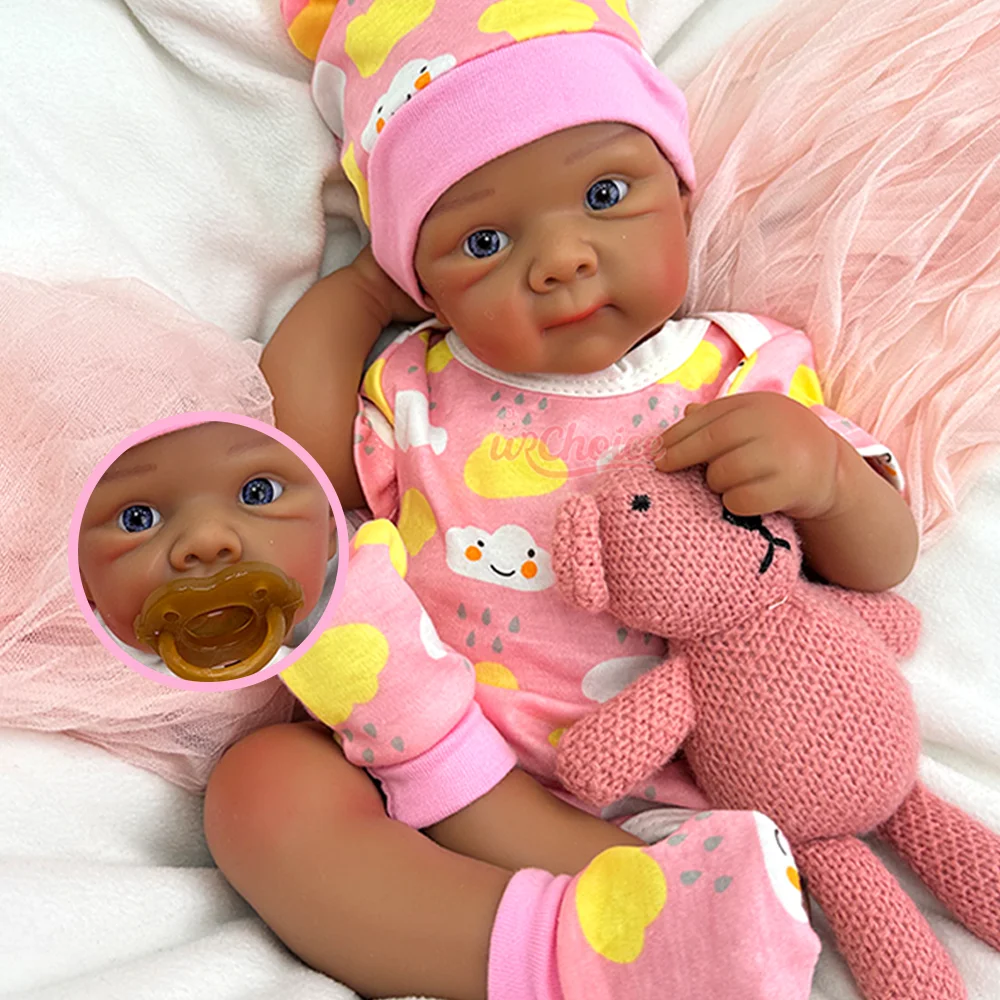 

20" Full Body Soft Platinum Silicone Reborn Baby Doll Betty Solid Silicone Rebirth Baby Girl Handmade Doll Kids Birthday Gift