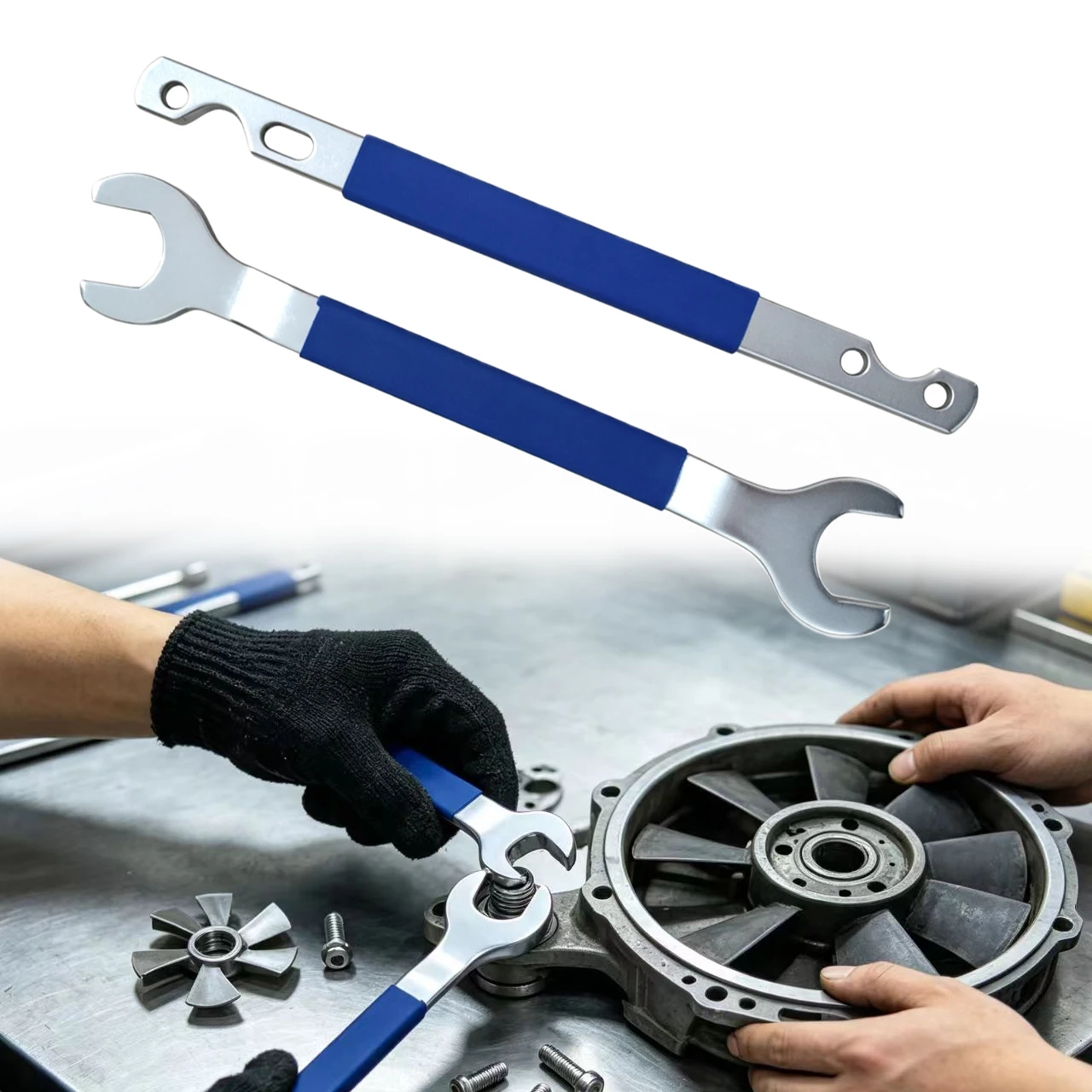 32mm 36mm Fan Clutch Wrench Set For Water Pump Removal Tool 115030 115050 3312 Auto Repair Kit Fan Removal Tool