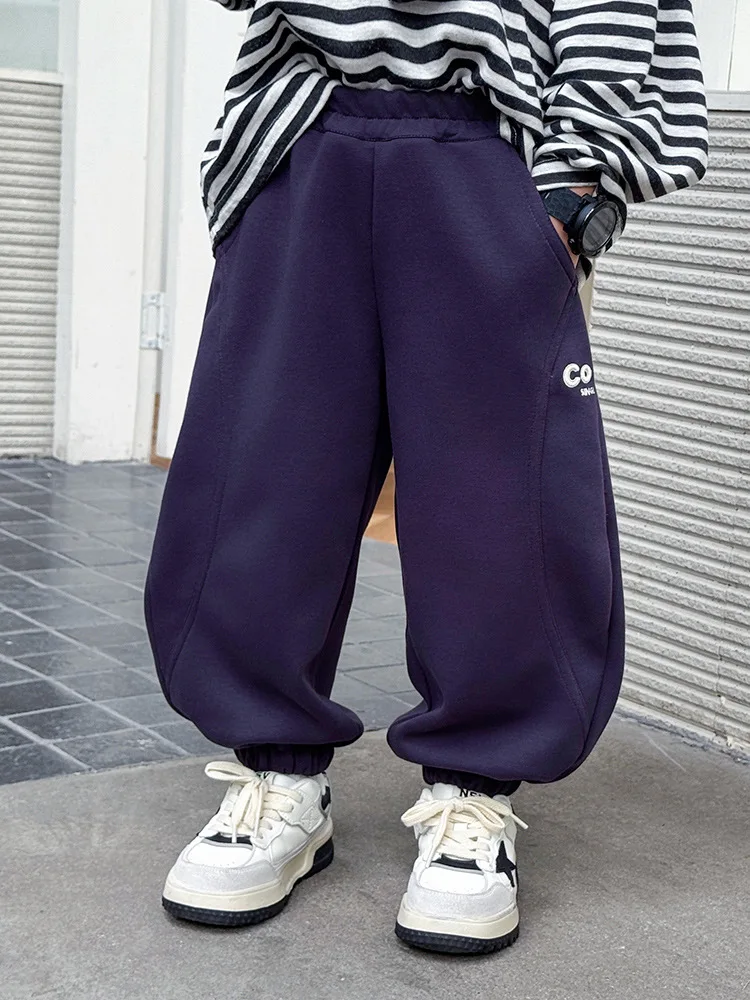 

Spring&Autumn Kids Boys Casual Sport Pants Teenage Trousers Jogger Pant for Children Loose Sweatpant 2-11 Years Boys Pants
