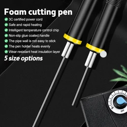 Professional Foam Cutter Portable 15W Electric Heating Pen 7/10/15/20/25CM Polystyrene Cutting Machine Styrofoam Cutting Tools