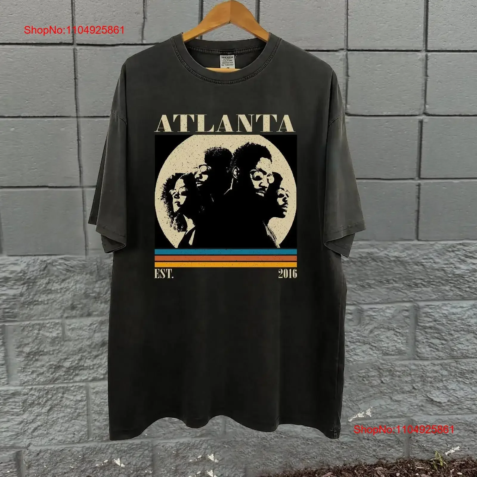 

Atlanta Tv Series Футболка Фильм Классический Винтаж Ретро Папа для него винтажная стираная растянутая мягкая повседневная дизайнерская одежда унисекс