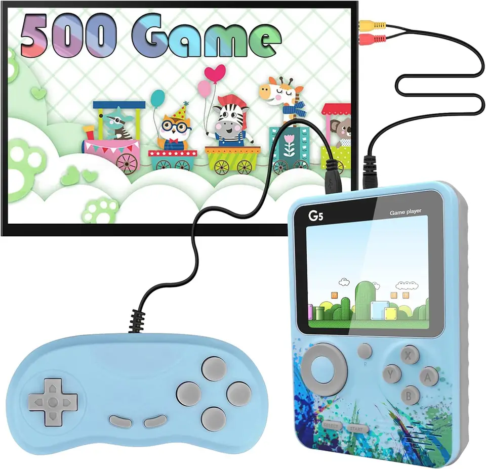 Rechargeable Dual Player Handheld Game Console