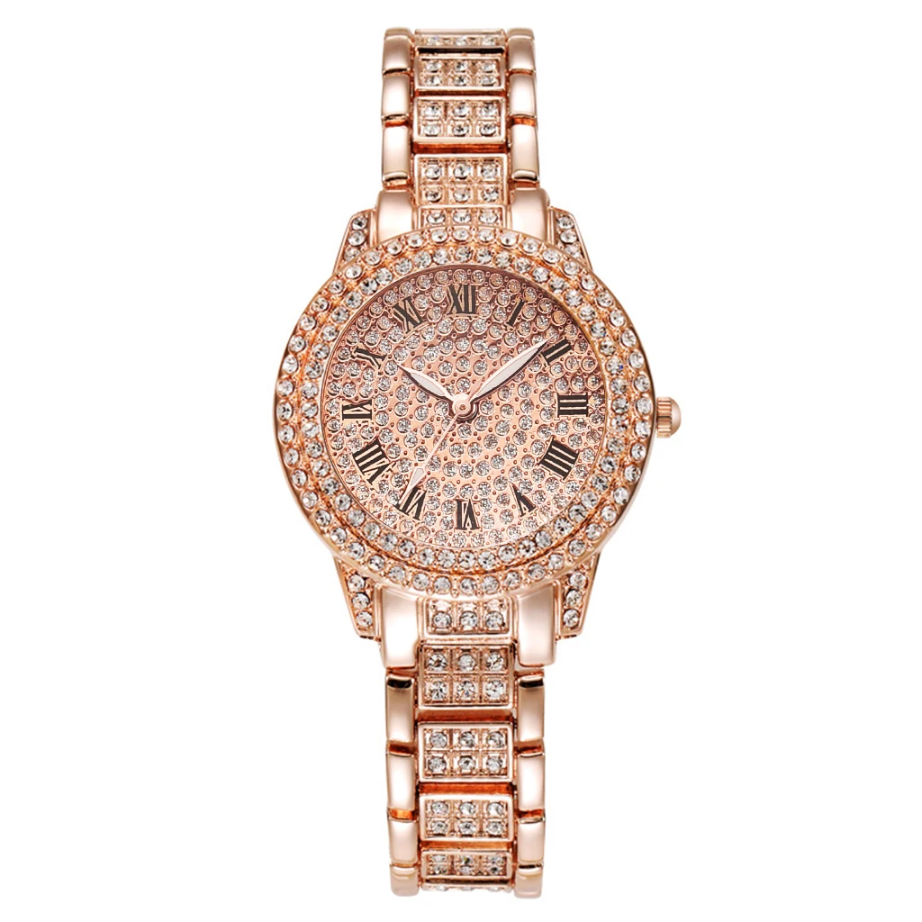 

Fashion Women Luxury Watches Gold Watch Ladies Wrist Women's Bracelet Female Wristwatch Shiny Crystal Mujer Relogio Feminino2023