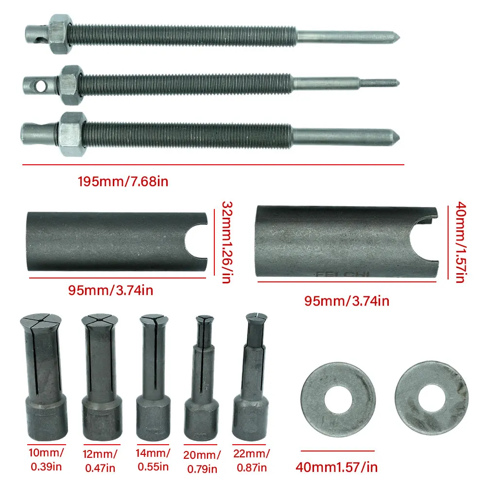 

Motorcycle Bicycle 9-23mm Bearing Pullers Inner Bearing Extractor Hand Repair Tools Wheel Gear Remover Extractor Repair Kit