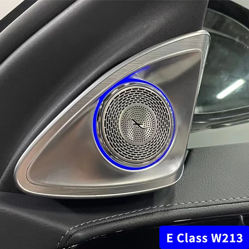 4D LED Light Rotating Tweeter Speakers For Mercedes Benz W223/222 W213 W205 GLC E S C Car Accessories Audio Loudspeaker