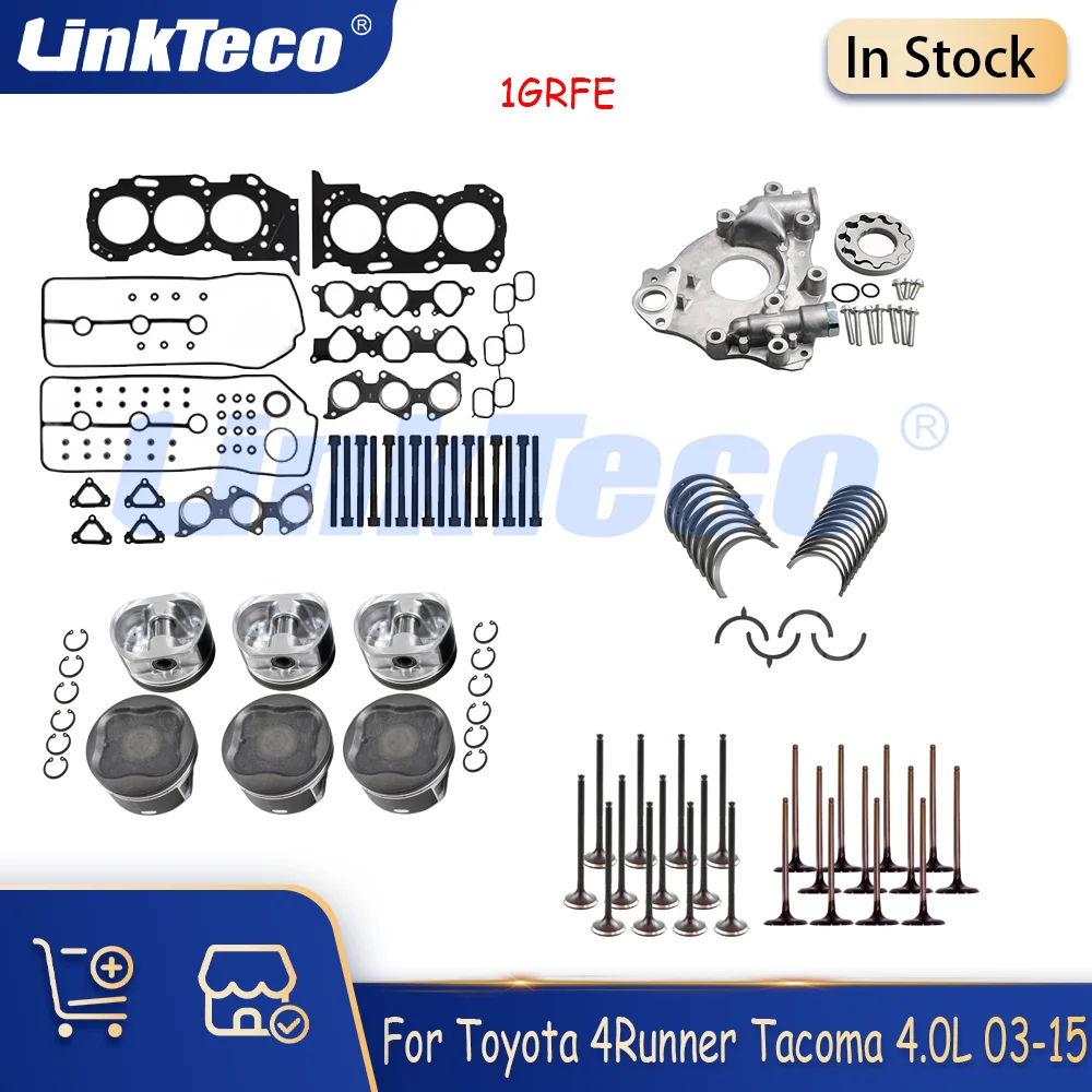 Engine Overhaul Full Gasket set Fit 4.0 L 1GR-FE 1GRFE For 03-15 Toyota 4Runner Tacoma Tundra FJ Cruiser HS26290PT CS26290 4.0L