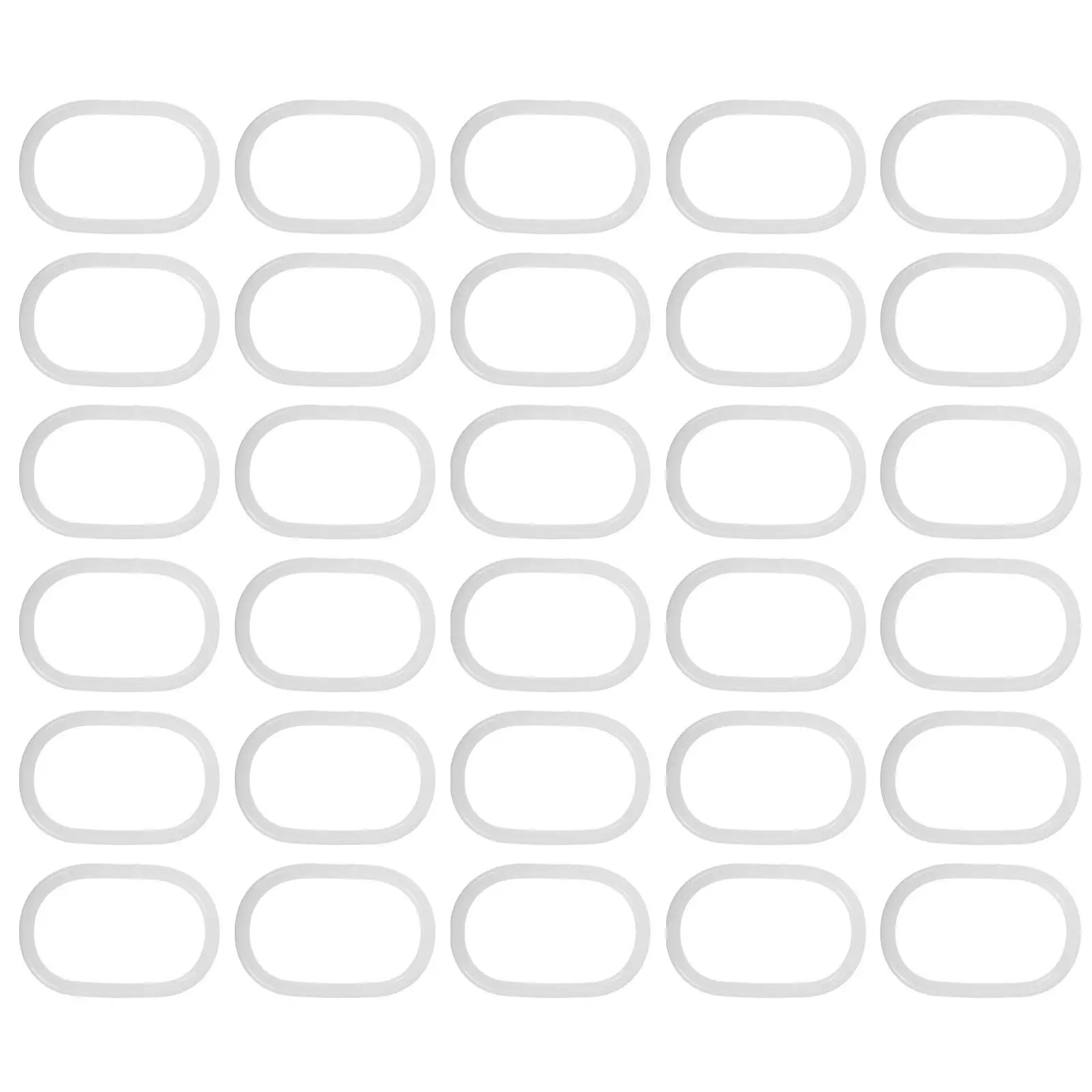 100Pcs Window Curtain Hooks Decorative Plastic Shower Curtain Rings Easy Snap Closure Gliding White Plastic Hooks for Bathroom