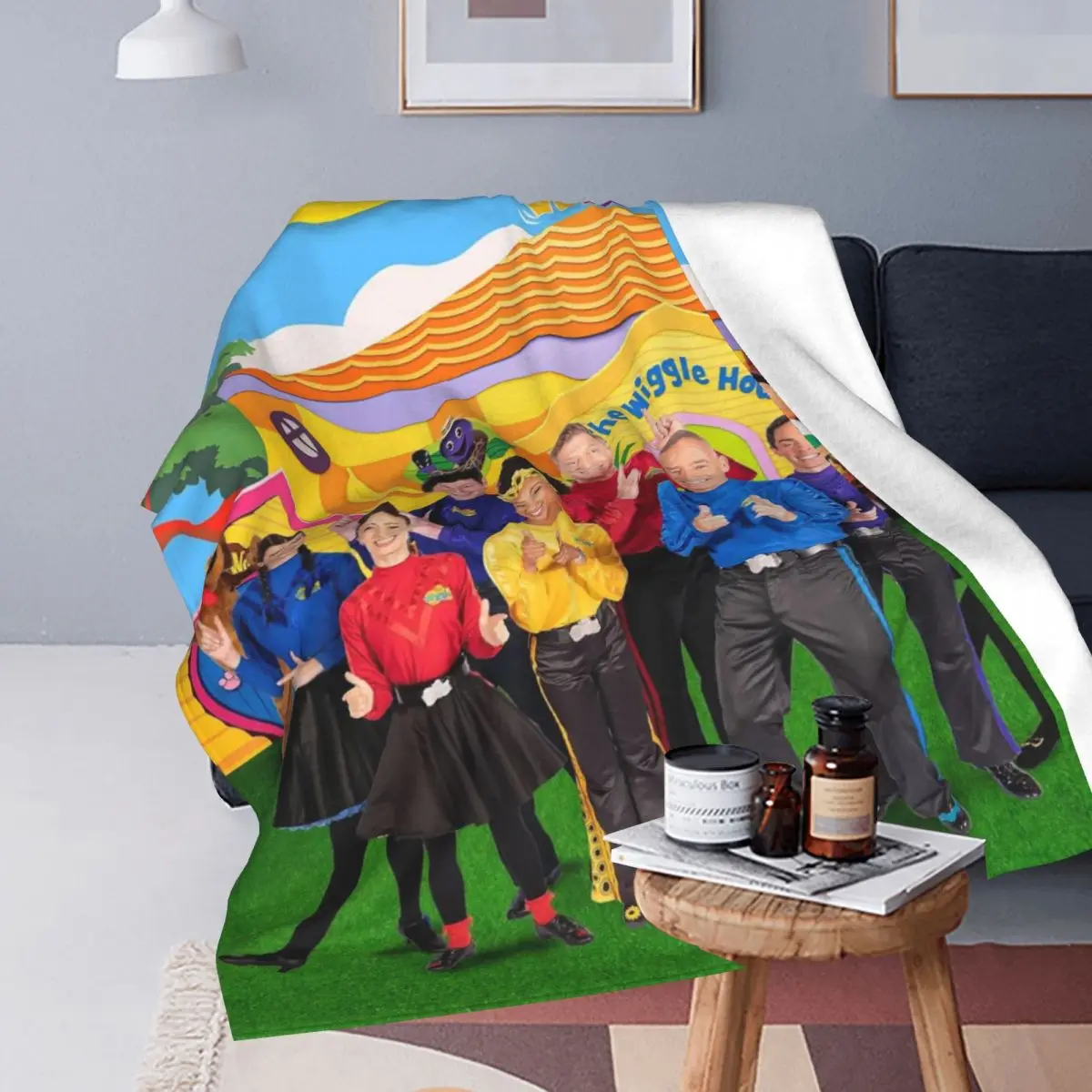 Throw Blanket The Wiggles Micro Fleece Blanket Four Sizes Blanket Personalized Comfortable For Bedroom Nice Gift