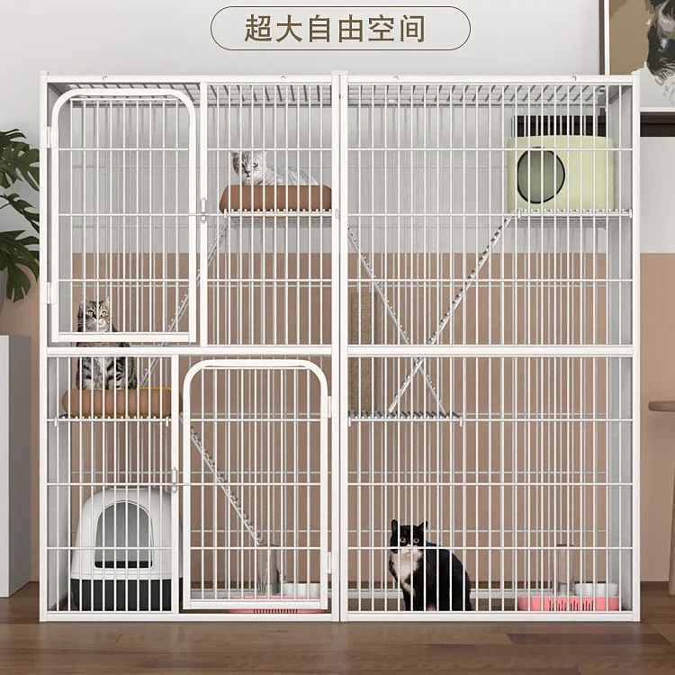 

New Storage Rack Cat Cage multilayer Storey Villa Super Cat Climbing Rack Cats Nest House переноска для кошек pet cages dogs