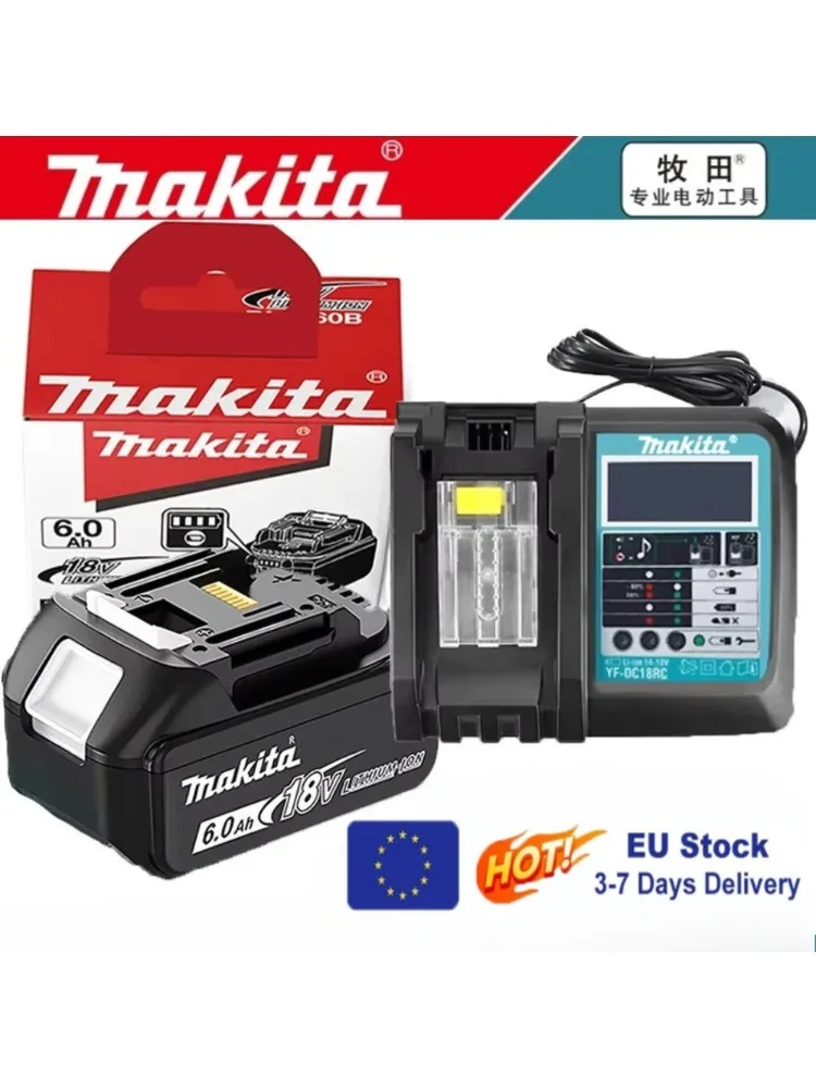 Echte 6Ah Voor Makita BL1860 18V Batterij Power Tools Li-Ion Vervanging LXT BL1850 BL1840 voor 18V Schroevendraaier met BMS TPCELL - afbeelding 2