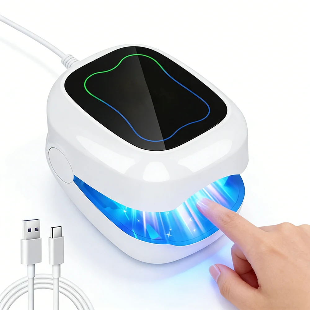 

6 LED Nail Fungus Laser Treatment Device USB-C Fingernails Toenails Onychomycosis Therapy Cure Machine Unisex Foot Care Tools