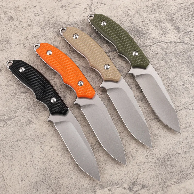 Gift collection DC53 steel G10 handle outdoor integrated keel outdoor portable survival fishing household fruit EDC knife