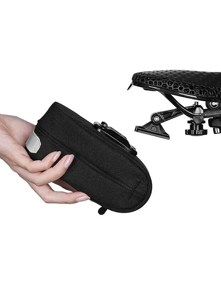 AliExpress Reflective Bike Pouch Waterproof Reflective Bicycle Saddle Storage Bag with 0.3l Capacity for Road Mountain Bikes for Cycling